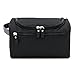 Hipiwe Mens Toiletry Bag Organizer for Travel Water Resistance Cosmetic Bag Hanging Dopp Kit Bag Portable Wash Gym Shaving Grooming Bag Bathroom Hygiene Dopp Kit for Men and Women (Black)