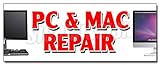 12" PC & MAC Repair Decal Sticker Computers Laptop