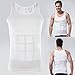 Andux Men's Shaper Slimming Shirt Elastic Sculpting Vest White SSY-2 (L)