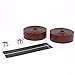 Vinqliq® Retro PU Leather Road Bike Bicycle Handlebar Wraps Bar Tapes with Bar Plugs (Dark Brown(with Breath Holes))