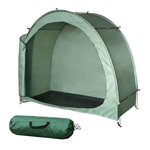 H&ZT Bike Cover Storage Tent Tricycle Cover Storage Shed Tent, Durable Polyester Waterproof Anti-Dust