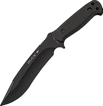 Amazon.com : Buck Knives 10 Reaper Black Fixed Blade Survival ...