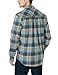 CQR Men's Flannel Long Sleeved Button-Up Plaid All-Cotton Brushed Shirt, Corduroy Lined(hof110) - Sage, X-Large