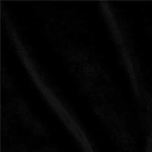 60'' Wide Stretch Panne Velvet Black Fabric By The Yard