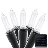 Binval M5 Solar Powered Waterproof String Lights for indoor,Outdoor,Patio,Lawn,Landscape, Fairy Garden,Home,Wedding,Holiday,Christmas Party and Xmas Tree Decorations[50LED-White]