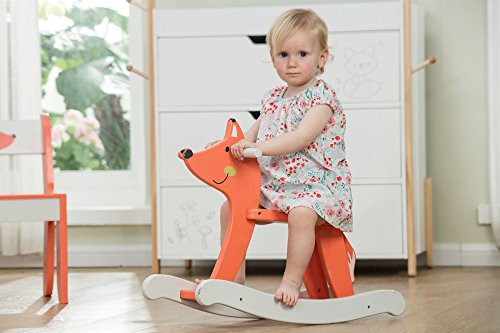 image for Hessie Classic Antique Wooden Outdoor Rocking Horse, Ride On Toys Rock