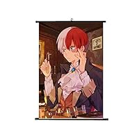 St.Mandyu My Hero Academia Characters Poster Wall Scroll Poster Hanging Painting, Japanese Anime Canvas Poster for Home Decor(H04)
