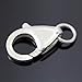 2pcs Adabele Authentic 925 Sterling Silver 11mm Raindrop Lobster Claw Trigger Clasps Hypoallergenic Nickel Free for DIY Jewelry Making SS22