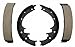 ACDelco Gold 17774B (88997311) Bonded Rear Drum Brake Shoe Set