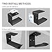 6amLifestyle Headphones Headset Stand Holder Hanger Hook Mount Under Desk for All Headphone, Blackthumb 3