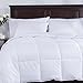 Puredown All Season White Down Alternative Comforter Duvet Insert, Peach Skin Fabric, Full/Queen Size