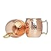 Advanced Mixology [Gift Set] Authentic Moscow Mule Mugs Set of 2 (16oz) | Solid Barrel 100% Copper Mugs Set w/ 2 Straws, 2 Wooden Coasters & 1 Shot Glass | Tarnish-Resistant Food Grade Lacquer Coat
