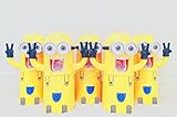 Cute Two Eyes Minions Design Wash Set Toothbrush Holder Automatic Toothpaste Dispenser with Brush Cup (Yellow)