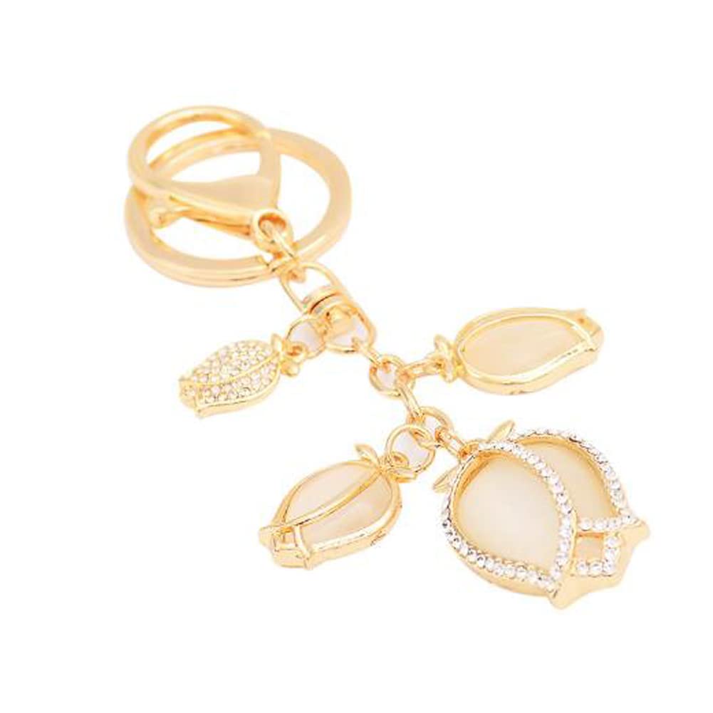 ARFUKA Keyring Tulip Flower Pendant Keychain Key Holder Men Women Key Chain Wallet Bag Pendant Charms Gift for Birthday Christmas Festival