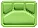 Green Eats Divided Tray, Green