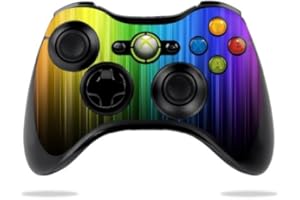 MightySkins Skin Compatible with Microsoft Xbox 360 Controller - Rainbow Streaks | Protective, Durable, and Unique Vinyl Deca