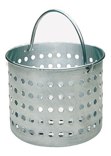 Update International 20 Qt Aluminum Steamer Basket,Silver