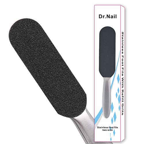 Dr.Nail Pedicure Foot File Callus Remover for Feet Dead Skin Professional Pedicure Kit Double Sided Metal Foot Rasp Foot Scrubber Pedicure Tools - Thumbnail 6