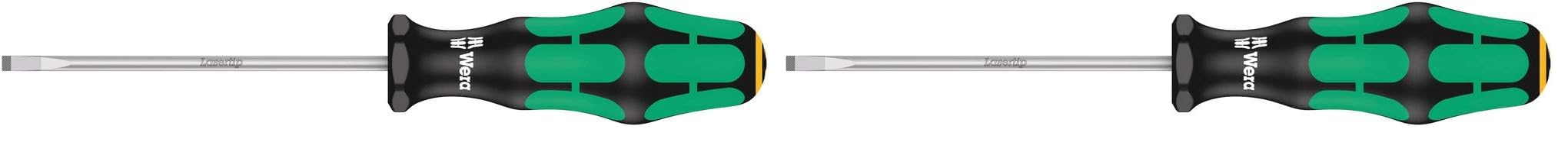 Wera Kraftform 335 Parallel Slotted Tip Screwdriver, 2.5mm x 75mm, Pack of 2