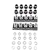 Seloky 10pcs Rotary Encoder Module KY-040 for Arduino Compatible Brick Sensor Switch Development Board（With 10 black knobs and Threaded）