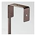 iDesign York Metal Over The Shower Door Towel Rack, Hooks for Master, Guest, Kids' Bathroom, 17.75