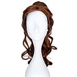 Miss U Hair Princess Wig Long Curly Brown Belle Cosplay Costume Wig Claw Ponytail
