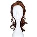 Miss U Hair Princess Wig Long Curly Brown Belle Cosplay Costume Wig Claw Ponytail