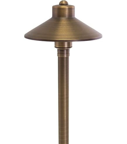 VOLT Flat Hat 12V Brass Path Light (5