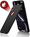 CASEKOO Slim Fit iPhone XR Case, [Logo Visible] Ultra Thin Hard Plastic Protective Phone Cases with Durable Matte Finish Coating Cover for iPhone XR 6.1 inch 2018 - Phantom Black
