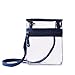 Small Clear Cross-body Messenger Bag - Multi Pocket - Long Adjustable Strap - NFL Stadium Approved