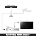 Liger ANT-SLIMSTAND-FBA Amplified HDTV Antenna with Built-in Power Supply and 10 Feet Coax Cable - 50 Miles Range