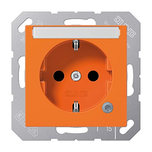 Schuko Steckdose Mit Schriftfeld 6 x 46 mm