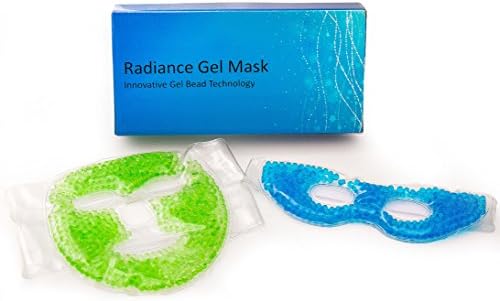 Face &amp; Eye Mask Combo Pack, Reusable Hot Cold Therapy Masks with Gel Beads