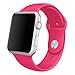 GBSELL New Sports Silicone Bracelet Strap Band For Apple Watch 38mm Hot Pink