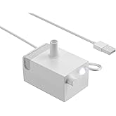 Cat Water Fountain Replacement Pump, Cat Fountain Pump with Water Shortage Alert Light, Replacement Pump for Petlipo Pet Water Fountains, White