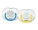Philips Avent 6-18 Months Orthodontic Freeflow Flow Fashion Pacifier, Blue/Yellow primary