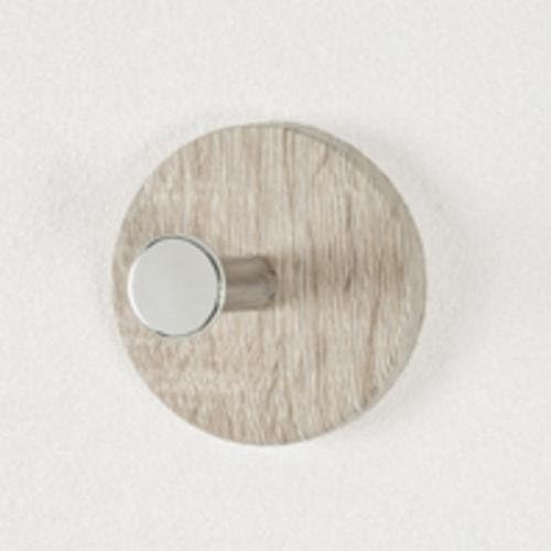 HAKU Garderobenknopf, Lieferumfang 6 Stück, aus MDF Dekor eiche ...