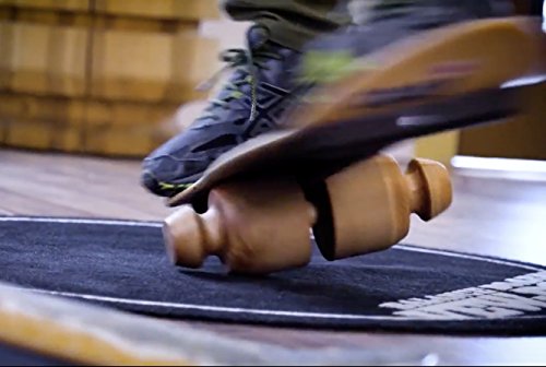 WODFitters Vew-Do Zippy Balance Board with Patented Track and Rock Design - Provides Toe/Heel and Rotational Balance for Snowboarding, Wakeboarding, S