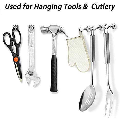 image for EVISWIY 48LB Magnetic Hooks for Cruise Cabins Refrigerator Locker Clas