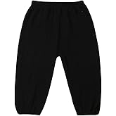 BULINGNA Toddler Kids Baby Boy Girl Cotton Linen Elastic Basic Harem Long Pants Bloomers Casual Joggers