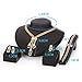 MOOCHI 18K Gold Plated Africa Royal Style Strands Chain Necklace Earrings Ring Bracelet Jewelry Set