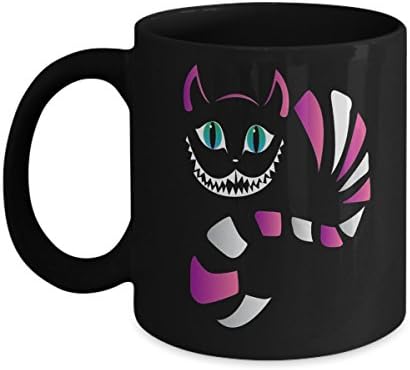 funny cheshire faced cat - funny cats coffee mug