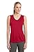 Sport-Tek Women's Sleeveless PosiCharge Competitor V Neck Tee M True Red
