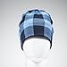 Tenergy Wireless Bluetooth Beanie Hat with Detachable Stereo Speakers & Microphone, Fleece-lined Unisex Music Beanie for Outdoor Sports, Basic Knit (Blue Plaid)