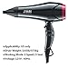 Jinri 1875W Professional Salon Hair Dryer for Faster Drying, Negative Ion Hair Blow Dryer with 2 Speed and 3 Heat Setting Ceramic Hair Dryer,AC Motor Blow dryer with Concentrator,ETL Certified