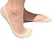 Stomper Joe 4 Pack Premium Cotton No Show Socks for Women, Non Slip, Low Cut, Assorted, XS