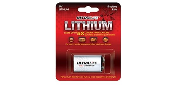 Amazon.com: Ultralife U9VL-JPBP General Purpose Battery - 9V - Lithium Manganese Dioxide - 9 V DC: Health & Personal Care