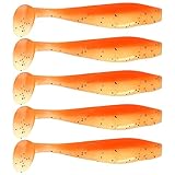 MAFIMOEA 50 Pcs Soft Fishing Lures Plastic Paddle