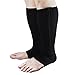 Zipper Compression Socks, Aniwon Open Toe Compression Socks Calf Leg Support Hose Stocking, Black, Large/X-large