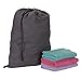 Household Essentials 140-1 Extra Large Natural Cotton Laundry Bag | Heavy Duty Hamper Liner | Grey